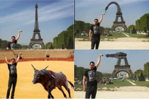 Phì cười với ảnh chế du khách chụp cùng tháp Eiffel