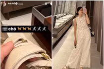 Trâm Anh khóc ròng khi chó cưng cắn tan nát đôi dẹp hàng hiệu