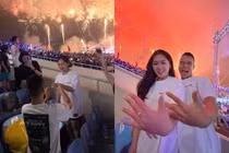 Danh tính chàng trai cầu hôn tại Lễ khai mạc SEA Games 31