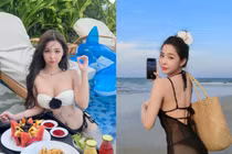 Hot girl Tammy Phạm diện đồ bó sát, khoe vòng 1 ngắm là mê