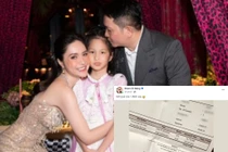 Đoàn Di Băng khoe hóa đơn tiệc sinh nhật bằng gia tài người nghèo