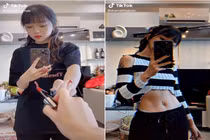 Challenge đọ eo thon nào hot nhất Tiktok khiến dàn hot girl điên đảo?