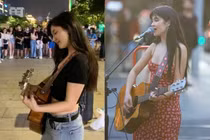 Cô gái Úc hát "See Tình" ở phố đi bộ gây sốt bởi nhan sắc