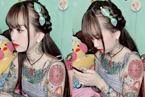 Thiếu nữ mặt xinh như thiên thần nhưng ai cũng "choáng" khi nhìn cơ thể cô