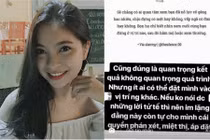 Bạn gái Quang Hải viết trạng thái "cực gắt" bảo vệ người yêu sau thất bại