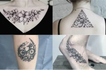 Chị em “phát hờn” với những mẫu xăm hoa lá cực chất