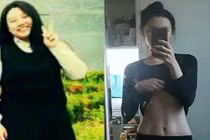 Giảm hơn 50kg, cô gái mũm mĩm bỗng thành "mỹ nữ bụng thon"