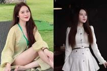 Vợ cựu tiền vệ tuyển Việt Nam - Lâm Ti Phông khoe sắc vóc