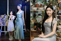 Con gái Quyền Linh diện đầm ôm tôn thân hình tuổi 18