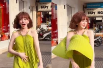 Trang Nemo "muối mặt" khi mặc phải chiếc áo "phản chủ"