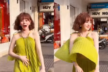 Trang Nemo "muối mặt" khi mặc phải chiếc áo "phản chủ"