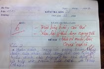 Loạt lời phê bài kiểm tra của giáo viên đọc xong "tím người"