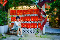 Quán cafe Hải Dương "cứ đứng vào có ảnh đẹp" dịp Quốc khánh