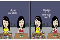 Cái kết của gái ế làm lễ cúng cô hồn 