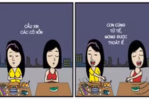 Cái kết của gái ế làm lễ cúng cô hồn 