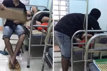 Đưa vợ bầu đi viện, anh chồng có hành động được khen hết lời