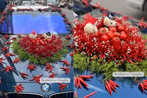 Trang trí xe hoa bằng ớt, netizen để lại bình luận bá đạo