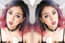 Hot girl phố Núi tóc tím bất ngờ ghi danh thi người mẫu