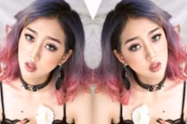 Hot girl phố Núi tóc tím bất ngờ ghi danh thi người mẫu