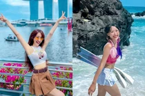 Cô giáo dạy tiếng Anh mê diện đồ khoét sâu khoe body miễn chê