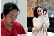 Hiếm hoi xuất hiện sau sinh, vợ Lương Xuân Trường nhìn lạ lắm