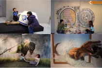 Giới trẻ Hà thành thích thú với triển lãm tranh 3D khủng