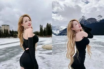 Ngân 98 sang châu Âu, diện mạo chưa qua chỉnh sửa gây ngỡ ngàng