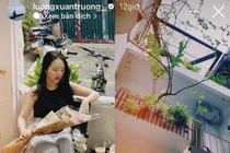 Vợ Lương Xuân Trường hiếm hoi lộ diện sau khi sinh nở