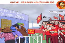 ĐT Việt Nam chuẩn bị AFF Cup 2016 qua tranh biếm họa