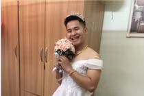 CĐM đua nhau khoe ảnh chồng mặc váy cưới và cái kết bất ngờ