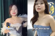 Nữ MC bị "tụt váy" trên sân khấu chơi lớn nâng cấp vòng 1