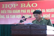 Họp báo công bố thông tin chính thức vụ thảm sát ở Nghệ An