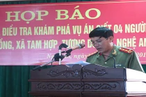 Họp báo công bố thông tin chính thức vụ thảm sát ở Nghệ An