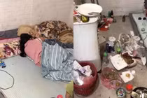 Netizen thất kinh với cô gái trẻ ngủ ngon trong phòng trọ ngập rác