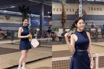 Nữ tiếp viên trưởng của Vietnam Airlines gia nhập pickleball