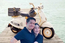Chồng Đoàn Di Băng lùng sục mua vespa đắt nhất thế giới tặng vợ