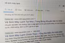 Mùa nắng nóng, các thiết bị điều hòa cần được vệ sinh, bảo trì để có thể hoạt động hiệu quả, tiết kiệm điện năng. Từ nhu cầu này, nhiều bên cung cấp dịch vụ vệ sinh máy lạnh đã lợi dụng hình ảnh các thương hiệu uy tín để đánh lừa người dùng. Với từ khóa 