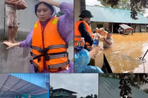 Nhìn quê bị lũ lụt, hot girl Tuyên Quang lên đường cứu trợ 