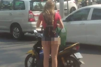 Thiếu nữ khiến dân tình choáng váng vì mặc quần ngắn "lòi cả vòng 3"