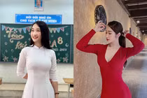 Cô giáo tiểu học Hà thành kín đáo trên lớp, quyến rũ ngoài đời