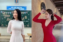 Cô giáo tiểu học Hà thành kín đáo trên lớp, quyến rũ ngoài đời