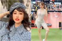 Vợ hai Minh Nhựa khoe ảnh phòng tập gym, netizen khen hết lời