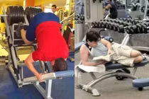 Chết cười với những pha "tấu hài" trong phòng gym 