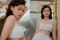 "Con nhà người ta" Nguyễn Lâm Thảo Tâm lộ hình xăm lấp ló