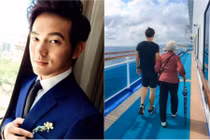 Trai đẹp nắm tay bà đi khắp thế gian gây bão mạng