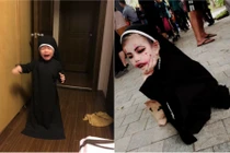 Valak phiên bản nhí tự nhìn mình trong gương rồi bật khóc