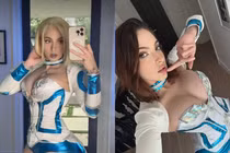 Biến hình thành Emma Frost, nữ coser khiến netizen "ngộp thở" vì vòng 1