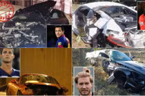 Sao bóng đá biến siêu xe bạc tỷ thành... đống sắt vụn