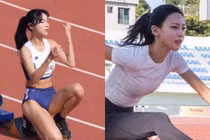 Nữ VĐV điền kinh xứ Hàn làm khán giả si mê vì quá xinh