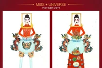 Thiết kế trang phục cho Hoàng Thùy dự Miss Universe gây tranh cãi dữ dội